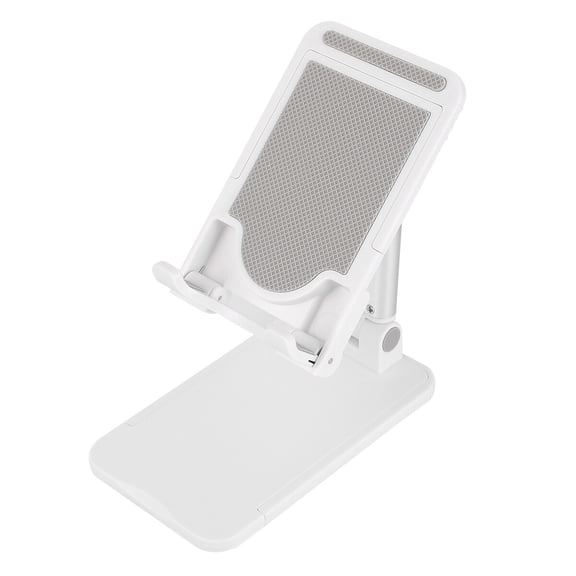 HONMEET White Desktop Phone Holder Stand, Foldable, Extendable and Adjustable Bracket for Smartphones and Tablets
