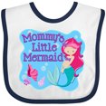 thumbnail image 3 of Inktastic Mommy's Little Mermaid Girls Baby Bib, 3 of 4