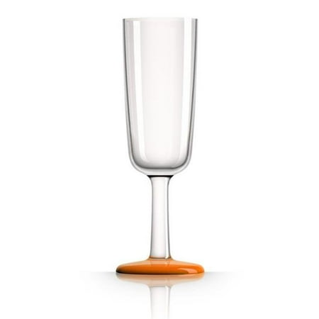 

MARC NEWSON PM863 Flute Glass - Orange Nonslip Base - Pack of 4