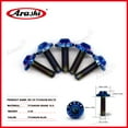 thumbnail image 4 of Arashi Front Rear Brake Discs Rotors w/Mounting Bolts Screws for Suzuki RM125 RM250 1989-1999 / RMX250S 1992-1998 / DRZ400E DR-Z400E 2000-2008 / DRZ400S DR-Z400S 2000-2009 Motorcycle Accessories, 4 of 4