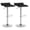 Black, variant on Bar Stools Set of 2, Modern Swivel Contemporary barstools with Adjustable Height, Footrests, Hydraulic PU Leather Backless Bar Chairs for Kitchen Island Cafe Pub, Black