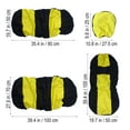thumbnail image 2 of WHAMVOX Universal Car Seat Covers Protect and Enhance Cloth Yellow Full Set with Detachable Headrests Easy to Install Fits Most Seats, 2 of 8