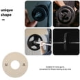 thumbnail image 3 of HAKIDZEL 1Pcs Plaque de Poids en Caoutchouc Équipement de Gym pour Musculation Forme Ronde Ivoire 5.7X5.7X0.4In, 3 of 8