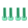 thumbnail image 2 of Paquete de tornillos roscados para portabidones de bicicleta: ligeros y duraderos. Verde, 2 of 8