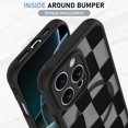 thumbnail image 4 of Funda de teléfono KANGHAR para iPhone 16 Pro de estética mate a cuadros, 4 of 6
