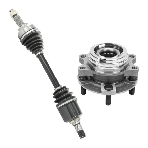AutoShack Front Left CV Axle Shaft Wheel Hub Bearing Assembly Replacement for 2015-2017 Nissan Altima FWD 2017 Nissan Maxima FWD Driver Side 5-Lug 5 HUB010201001