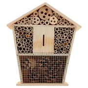 Frcolor Houseinsect Garden Wooden Hive Hanging Carpenter Shelter Box Hibernationpollinator Cages Critter Hotels Decorative