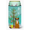 thumbnail image 1 of ""Caroline'S Treasures Merry Christmas Tree Flashy Fawn Boxer Tall Boy Bebida Aislador Hugger Bb4241Tbc Multicolor"", 1 of 1