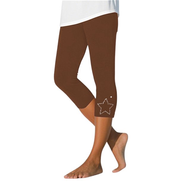 Pantalones capri ajustados de cintura alta para mujer: ropa informal de verano, fácil cuidado, perfectos con camisetas