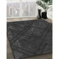 thumbnail image 2 of Ahgly Company Indoor Rectangle Patterned Charcoal Black Area Rugs, 2' x 4', 2 of 6