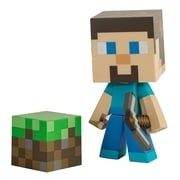 Minecraft Steve Vinyl Action Figure with Dirt Block