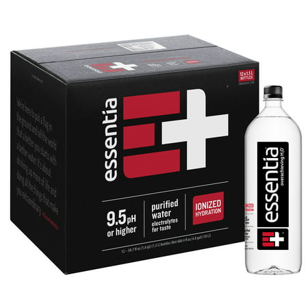 Essentia Water; 1.5-Liter Bottles; 12 Pack; Ionized and Alkaline Hydration; Mineral Infused with 9.5 pH or Higher; Electrolytes for Taste; Pure Drinking Water that Powers a Thirst for (Best Fruit Infused Water)