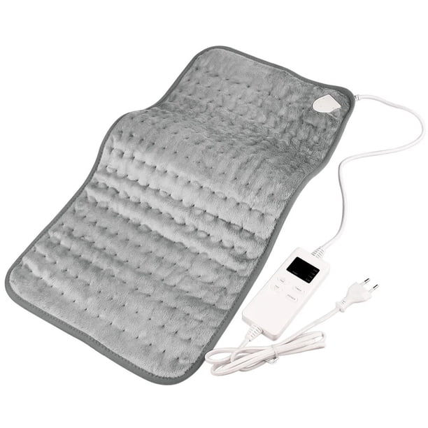 Mantas eléctricas de 6 niveles, 75W/100W, almohadilla de calefacción para hombro, cuello, espalda, columna vertebral, alivio del dolor de piernas, calentador corporal portátil de invierno