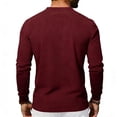 thumbnail image 4 of SOOMLON Long Sleeve Henley Shirts for Men Big and Tall Button Dress Shirt Textured Solid Tshirt Warm Casual Work Wear, 4 of 5