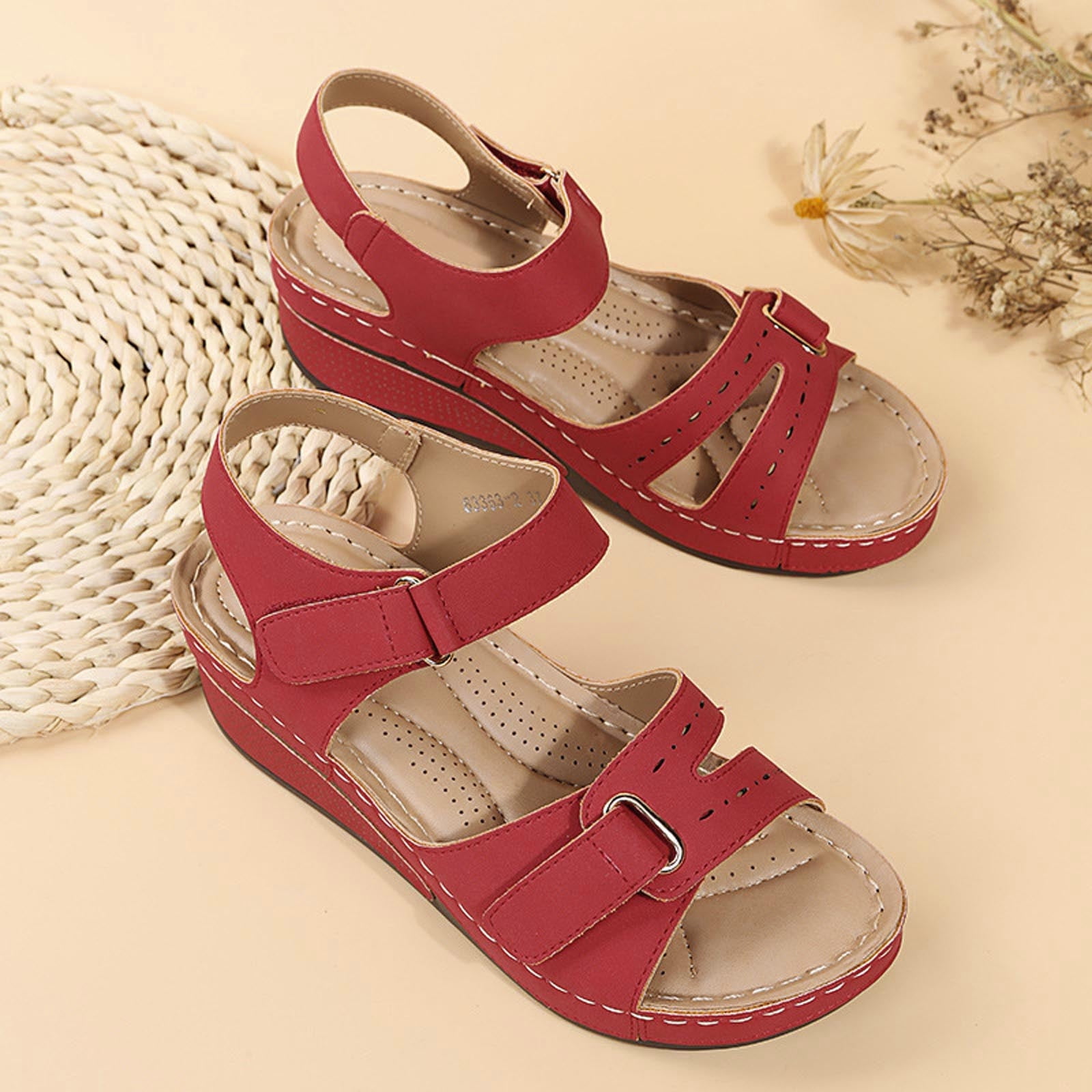 Women'S Sandals On Clearance Summer Ladies Slippers Casual Women'S Shoes Lightweight Platform Wedges Sandals Rollback