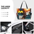 thumbnail image 3 of Honeii Textured Bald Eagle for Tote Bag with Adjustable Strap,Beach Bag, Waterproof Sandproof Beach Tote Bag, Large Capacity Foldable Beach Bags, 3 of 7