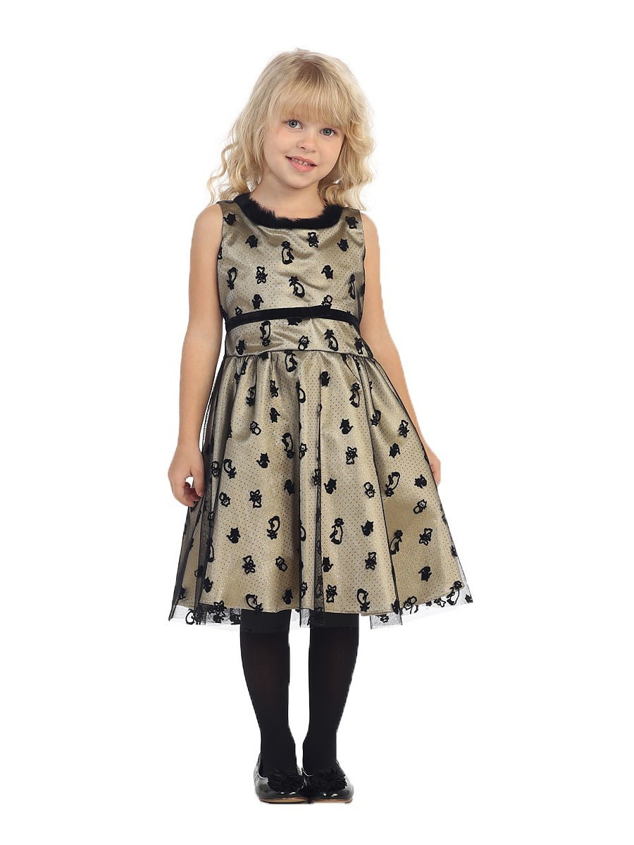 girls animal print dress