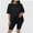Black, variant on Women's Plus Size T Shirts Oversized Tees Summer Half Sleeve Crew Neck Tunic Tops