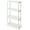 White, variant on HeSLehs 4-Tier Medium-Duty Home and Garage Storage Organizer Shelves, 54.5" H x 32.0" W x 14.0" D, Black