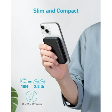 Anker 321 MagGo Battery (PowerCore Magnetic 5K), 5,000mAh Magnetic Wireless Portable Charger, Compatible with iPhone 15/14/13/12 Series (Black)