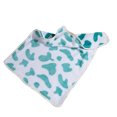 thumbnail image 3 of Manta cálida para mascotas, lindo estampado de vaca, forro polar suave, cómoda manta mullida para perros, gatos, otoño e invierno, azul, estampado de vaca S, 3 of 5