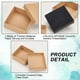 thumbnail image 4 of 16 cajas cuadradas de cartón Kraft para collares, pendientes y anillos de 2,75 x 2,75 x 1 pulgada, para joyería, para embalaje de regalos de boda o fiesta., 4 of 9