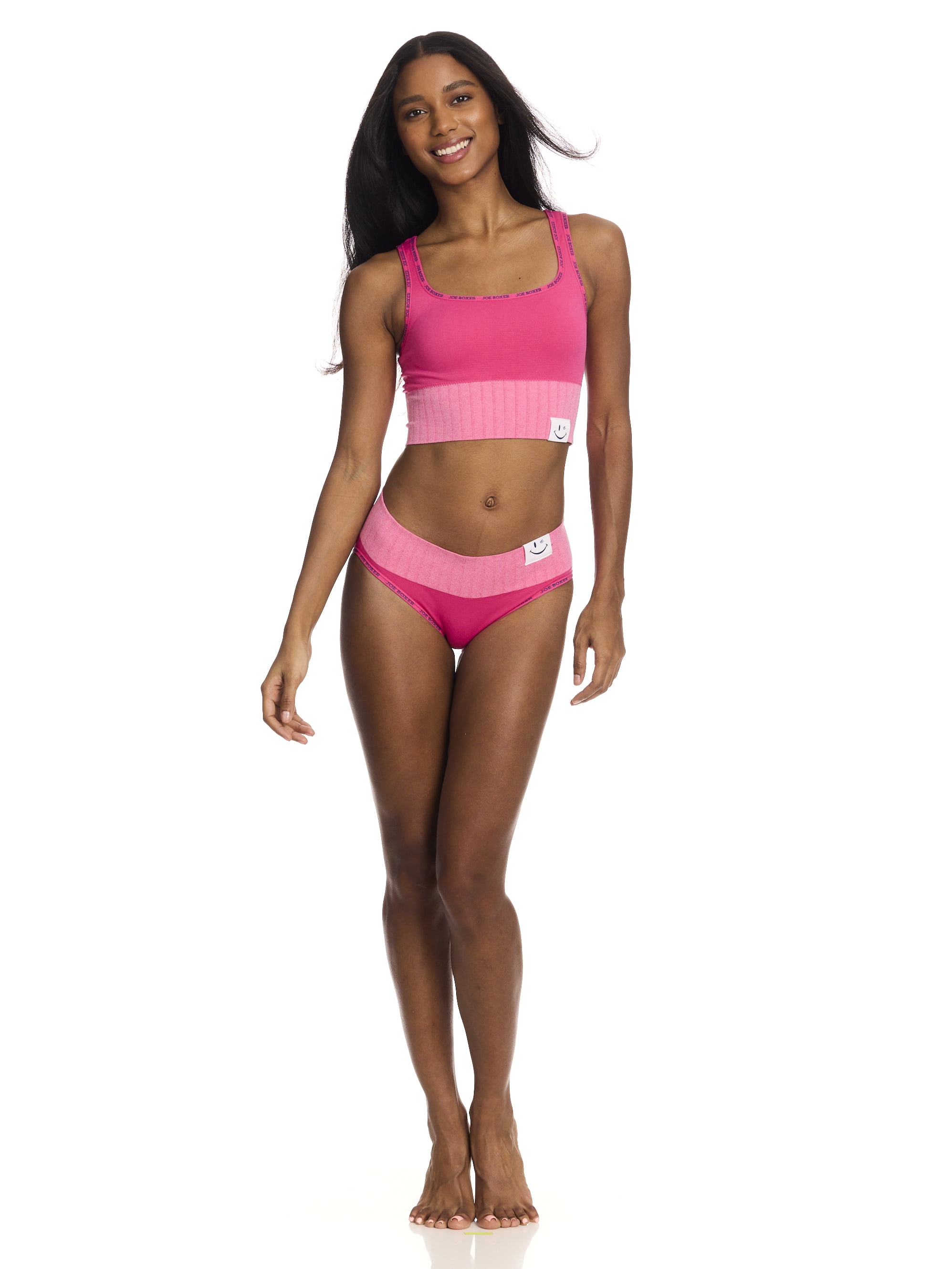 Joe Boxer Women's Seamless Microfiber Bikini Panties, 3-Pack, Sizes S-XL
