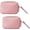 Pink, variant on 2- Mini Pouch with Carabiner Clip, Unisex Small Organizer Case for Electronics, Makeup, and Accessories (Black)