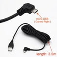 Car Charging Micro USB Cable for Car DVR Camera GPS PAD Mobile 3.5m 11