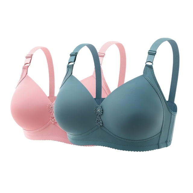 High Support Bras For Women Adjustable Strap Full Coverage Up Bras Comfortable No Underwire Wireless Bras