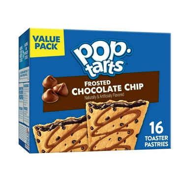 Pop-Tarts Chocolate Chip Drizzle Toaster Pastries, Breakfast Foods, Shelf-Stable, 27 oz (16 Count)