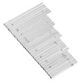 thumbnail image 3 of MasteelfCA 30Pcs Different Length Wind Chime Tubes Set Silver Tone Empty Wind Chime Making Kit for Outdoor Hanging Decoration, 3 of 8