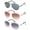 3 Pairs Gunmetal, Brown & Silver, variant on IG9525-GM&GD.GN&BR-3PK