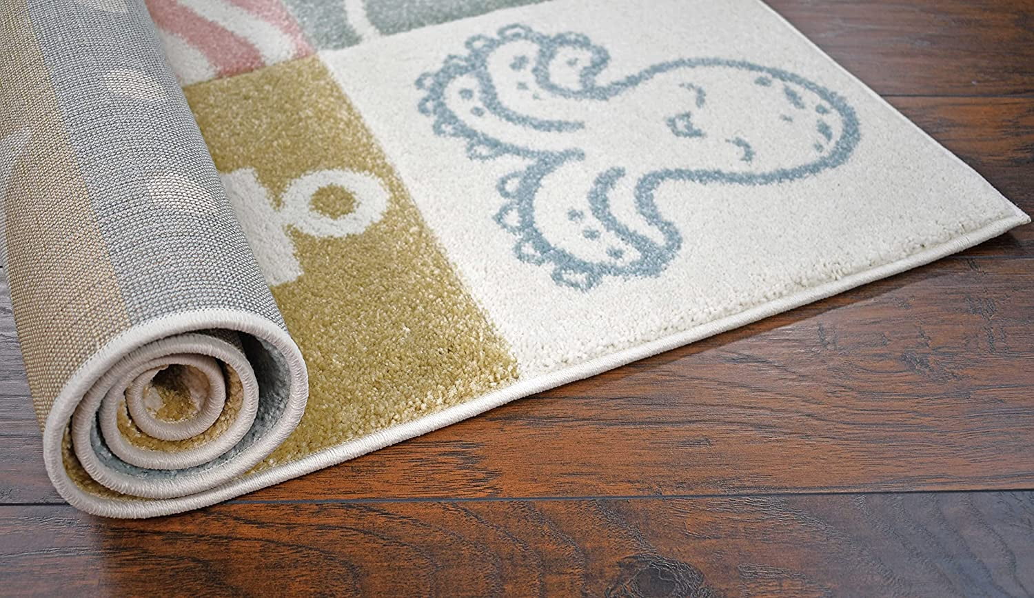 KC Cubs Boy & Girl Modern Decor Multicolor Area Rug and Carpet Collection for Kids, Toddlers and Baby Nursery, Nautical Ocean