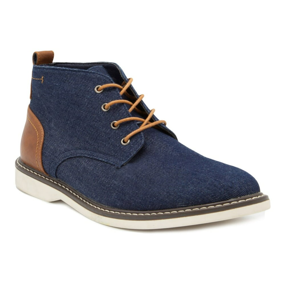 London Fog - London Fog Belmont Men's Chukka Boots Navy - Walmart.com ...