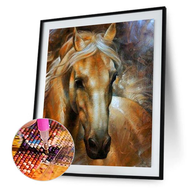 5D bricolaje taladro completo diamante pintura caballo cruz puntada bordado Likrtyny decoración de arte