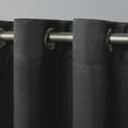 thumbnail image 4 of Exclusive Home Academy Total Blackout Grommet Top Curtain Panel Pair, 52"x63", Charcoal, 4 of 6