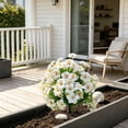 thumbnail image 5 of Artificial Flower Stakes, Fake Flowers for Outside UV Resistant, Realistic Faux Plants with Ground Spike for Garden, Porch, Yard Outdoor Decor, 5 of 6