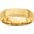 thumbnail image 1 of 14K Yellow Gold Heavy Comfort Fit Brush Satin Fancy Band (Size 12.5) Made In United States yb112h-12.5, 1 of 5