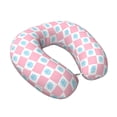 thumbnail image 2 of Xecao Checkerboard With Snowflake Print Memory Foam Cervical Neck Pillow Versatile U-Shaped Pillows for Home,Office,Camping,Travelling,Soft Washable Cover, 2 of 8