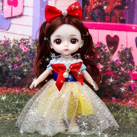 1pc Fairy Tale Snow White Doll - 6.3 Inches  Fashionable and Adorable Toy with Moveable Limbs - Perfect Gift for Girls