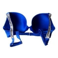 thumbnail image 2 of Victoria's Secret Rhinestone Shine Logo Strap Push-up Bikini Swim Top Blue Cup Size 32D NWT, 2 of 2