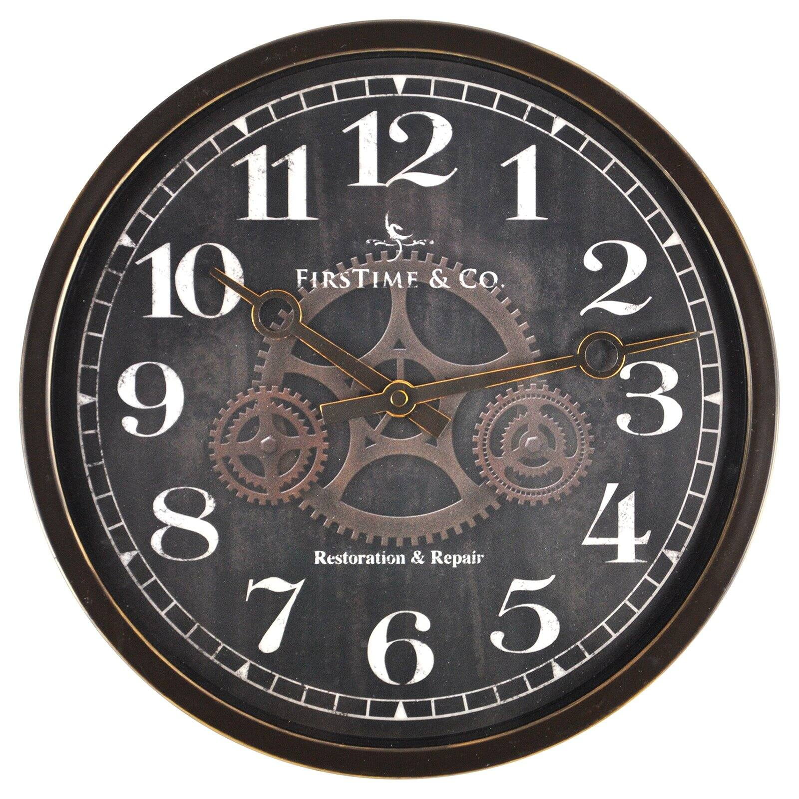 FirsTime Industrial Gears Wall Clock