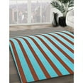 thumbnail image 3 of Ahgly Company Machine Washable Indoor Rectangle Transitional Sienna Brown Area Rugs, 4' x 6', 3 of 7