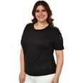 thumbnail image 2 of Blusa con perlas (talla extra), modelo 3022-C (Negro) negro 36 Roman Fashion Blusa extra 3022-c, 2 of 6