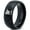 Black Dome Polish Tungsten, variant on Tungsten Minnesota North Star State Heart Band Ring 8mm Men Women Comfort Fit Brushed Gray Flat Cut Black Polished