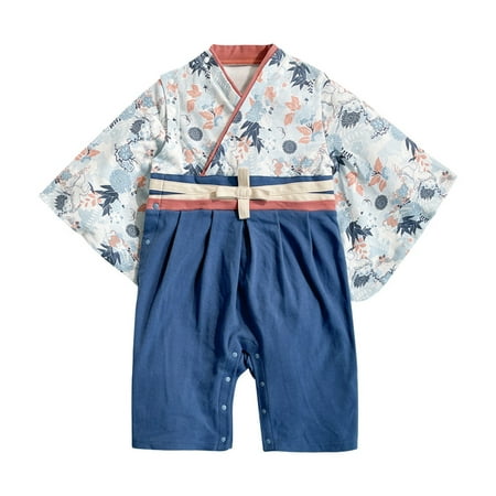 

Boys Spring Summer Long Sleeve Baby Leisure Simple Clothing Kimono Romper Jumpsuit Style Cute Fashion Child Clothes