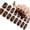 NLMY007, variant on 16PCS Semi Cured Gel Nail Strips, Cat Eye Glitter Gel Nail Stickers, Wraps UV/LED Nails Art Design Decoration Accessories - Color B