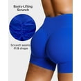 thumbnail image 2 of Nimiah Womens Biker Shorts, Workout Shorts Scrunch Butt Lifting Compression Gym Running Yoga Shorts,Royal Blue, 2 of 5