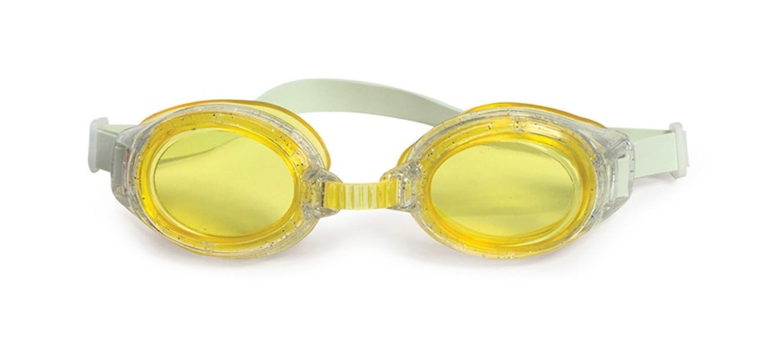 6" Junior Sparkle Yellow Goggles Swimming Pool Accessory for Children by Swim Central